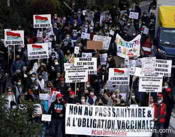 Plus de 150 personnes manifestent contre les mesures sanitaires à Monaco