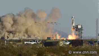 Michael Strahan, Alan Shepard's daughter, and four others rocket to the edge of space