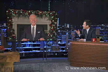 Biden stops by NBC's 'Tonight Show' in first late-night appearance as president