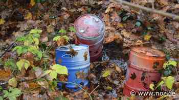 Autoteile und Fässer illegal in Wald in Papenburg entsorgt - NOZ