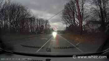 VIDEO: Viewer dashcam catches tree falling onto road in Penfield