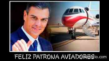 Cachondeo entre los pilotos españoles: simulan a Sánchez felicitando a su patrona al lado del Falcon - Okdiario