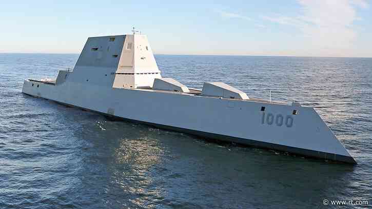 Rust covers US Navy’s new stealthy super destroyer (PHOTO, VIDEO)