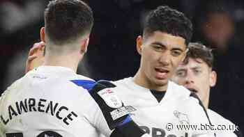 Derby County 1-0 Blackpool: Luke Plange scores winner on first senior start