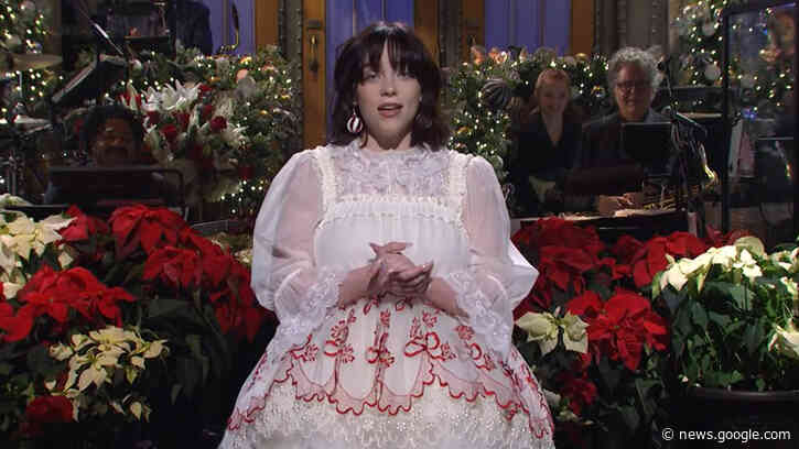 ‘SNL’: Billie Eilish Jokes About Her Mrs. Claus Dress & Advice From Mom To Avoid Acting - Deadline