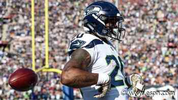 Seahawks' Rashaad Penny scores first TD of season, aided by stiff-arm