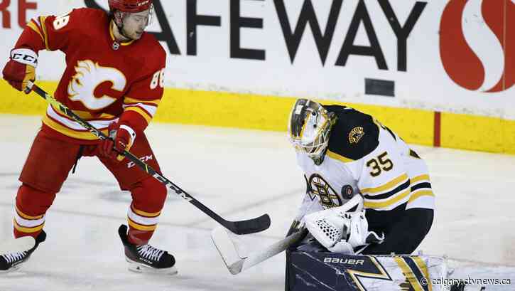 Linus Ullmark backstops Boston Bruins to 4-2 victory over Calgary Flames