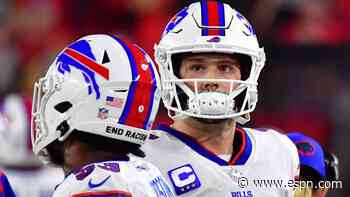 Bills QB Allen in walking boot; tests set for Mon.