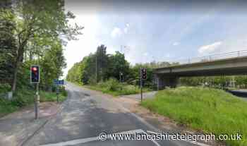 Car overturns on carriageway causing M6 link road blockage