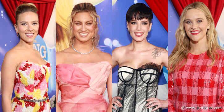 Reese Witherspoon, Tori Kelly & Scarlett Johansson All Wore Pink To 'Sing 2' Premiere in LA!