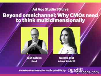 Watch live 12:30 p.m. EST: Beyond omnichannel: Why CMOs need to think multidimensionally