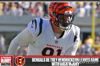 Dr. Matt: Trey Hendrickson will miss 'one to two games or less'