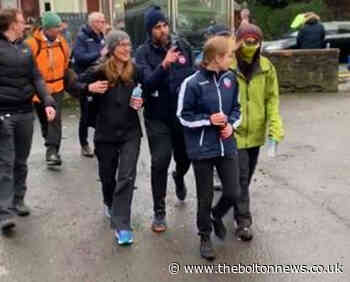 Bolton Wanderers owner Sharon Brittan salutes fans after fundraising walk - The Bolton News