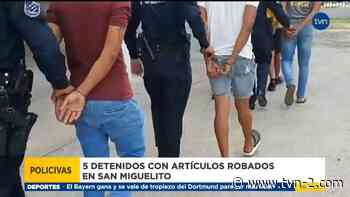 Detienen a cinco personas en San Miguelito sospechosas de cometer delitos de estafas - TVN Noticias