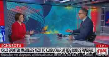 Maskless Jake Tapper Sits with Klobuchar While Blasting Cruz for Sitting Maskless Next to Klobuchar