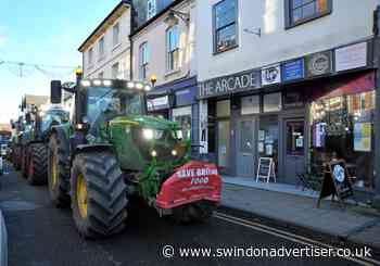Tractors trail past Swindon MPs' offices in protest against fears for British farming's future - Swindon Advertiser
