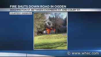 Garage fire shuts down portion of Washington Street in Ogden