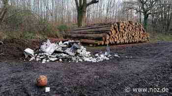 Glanetal in Barkhausen: Schon wieder illegaler Müll vom Bau auf Parkplatz in Bad Essen - noz.de - Neue Osnabrücker Zeitung