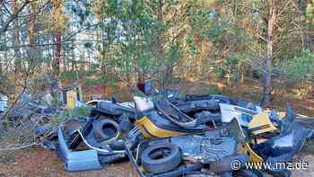 Autoteile in die Glücksburger Heide gekippt - Mitteldeutsche Zeitung