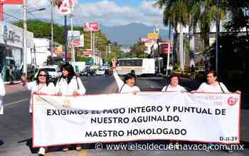 Esta semana llega aguinaldo a profesores jubilados - El Sol de Cuernavaca
