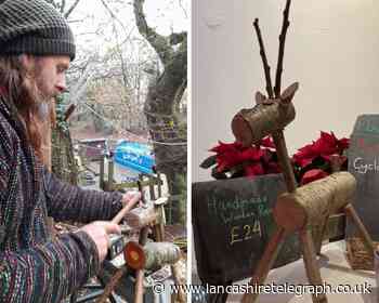 Rivington Terraced Gardens: New wooden reindeer sculptures unveiled