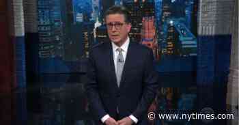 Stephen Colbert Comments on the ‘Slides of Sedition’