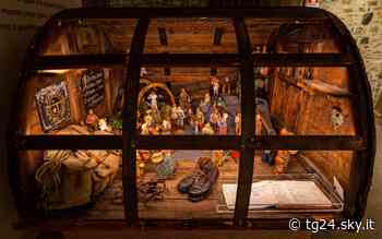 Courmayeur, il presepe nel bivacco opera delle Guide Alpine. FOTO - Sky Tg24