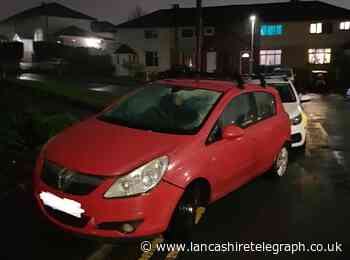 Burnley driver runs from police leaving jerry can full of fuel and takeaway in car