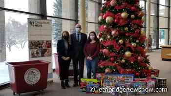 Christmas tree lit at Lethbridge City Hall - Lethbridge News Now
