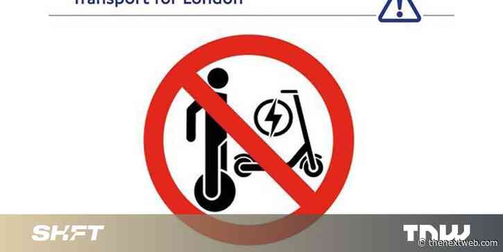 Private escooters banned on London’s public transport over fire concerns