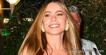 Sofía Vergara Wows in Form-Fitting All-Black Ensemble for Photo with Husband and Son - PureWow