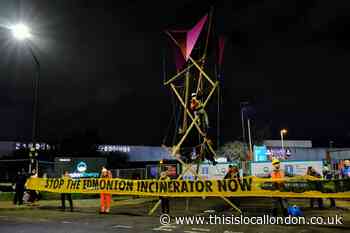 Extinction Rebellion protesters descend on Edmonton incinerator