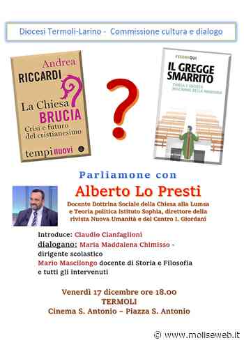 TERMOLI. INCONTRO PUBBLICO DI CONFRONTO E RIFLESSIONE CON ALBERTO LO PRESTI IL 14 DICEMBRE - Molise Web