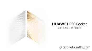 Huawei P50 Pocket Launch Confirmed for December 23, Tipped to Feature Familiar Vertical Folding Design