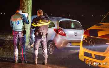 Automobilist ramt boom in Hoogezand. Dikke laag modder vermoedelijke boosdoener - Dagblad van het Noorden