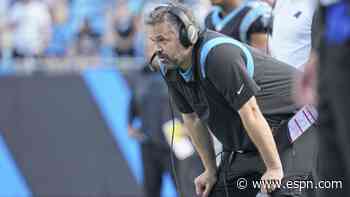 Matt Rhule's rebuilding process for Carolina hampered by turnovers, QB play