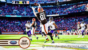 Snap Counts: Austin Hooper never comes off the field in a big game Browns needed - clevelandbrowns.com