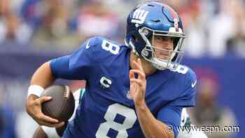 Source: Giants QB Jones (neck) to be out again