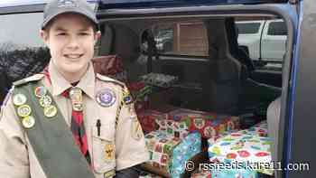 Scout raises money to buy gifts for every foster child in two counties
