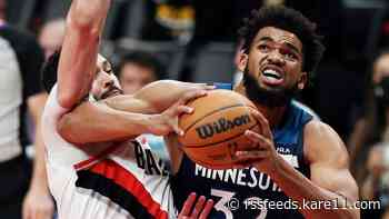 Overcoming a five game losing streak, Wolves beat the Trail Blazers 116-111