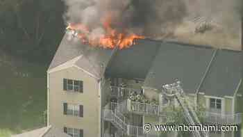 Crews Battling Two Alarm Fire in Miami Gardens Apartment Complex