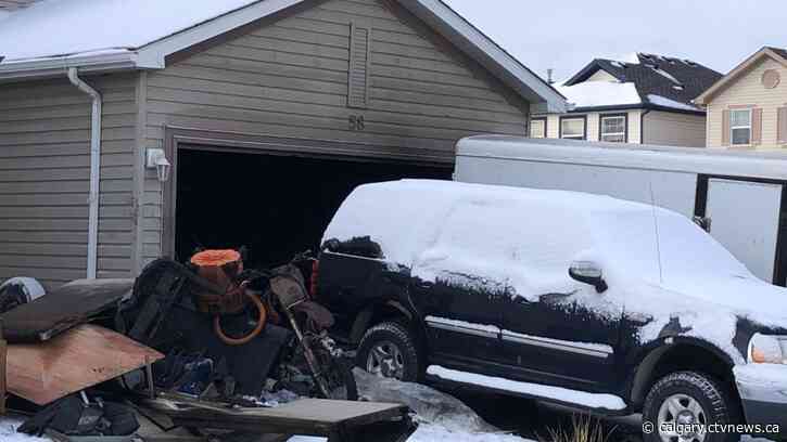Pet cat perishes as Martindale garage fire spreads into home