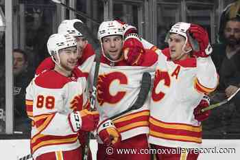 Three more Calgary Flames enter COVID-19 protocol, Canucks cancel practice - Comox Valley Record