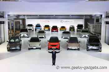 Toyota unveils new EV line up