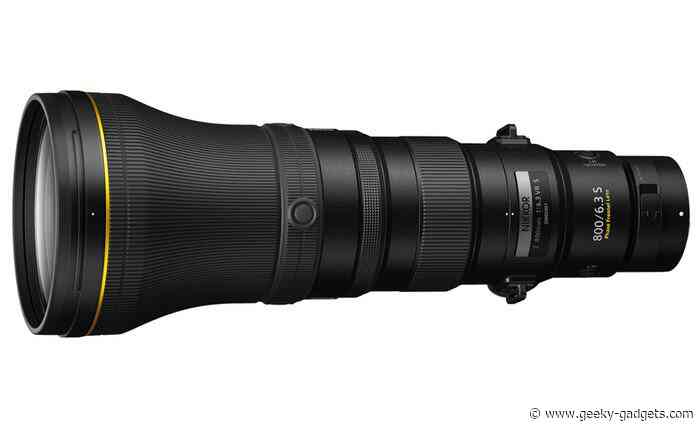 Nikon NIKKOR Z 800mm f/6.3 VR S Z mount super-telephoto prime lens under development