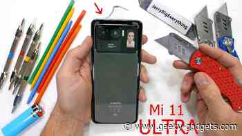 Xiaomi Mi 11 Ultra gets durability tested