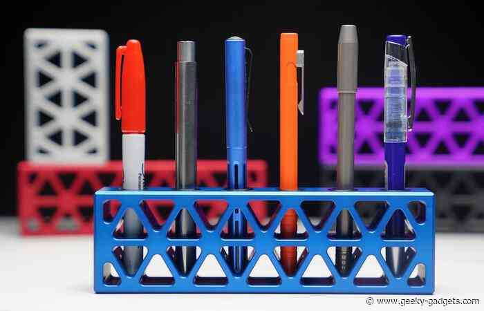 Isobrick overengineered pen stand created for enthusiasts hits Kickstarter