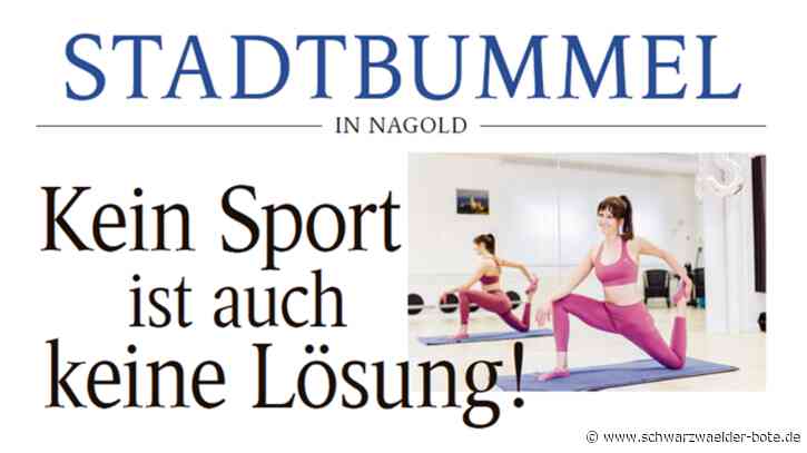 Anzeige: Kein Sport ist auch keine Lösung!