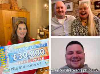 Lancashire neighbours celebrate early Christmas present after winning share of £420,000