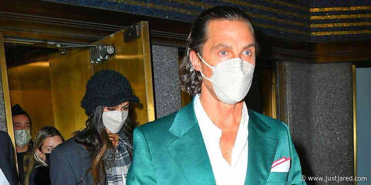 Matthew McConaughey & Camila Alves Step Out in NYC in Coordinating Green Looks